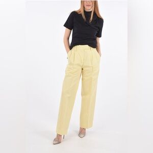 REMAIN BIRGER CHRISTENSEN LINEN AND COTTON CAMINO DOUBLE PLEATED PANTS size US 6
